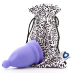 Bfree Cup Size 2 for Medium to Heavy Flow, Color: Periwinkle Blue - Image 2