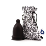 Bfree Cup Size 3 for Heavy to Extra-Heavy Flow, Color: Raven Black - Image 2